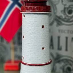Handmade Ceramic Lighthouse Tealight Candle Holder Lille Torungen Fyr Norway, Clay Lighthouse, Tiny Scandinavian Home Decor, Christmas Gift - thumbnail 2