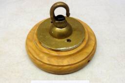 Brass Ceiling Hook Lamp Chandelier Light Wall Patras Wooden Mount Hanging Chain Antique Old - thumbnail 1