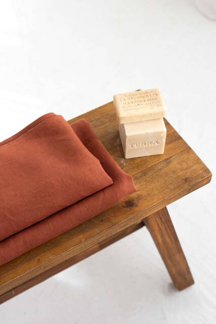 Linen Bath Towel Set, Organic Washed Linen, Handmade in Lithuania - image 1