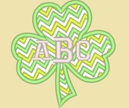 Clover Chevron Monogram Bx Also All Other - .pes .hus .dst .vp3 .vip .xxx .exp . Jef - Embroidery Appliqu?? Design - thumbnail 1
