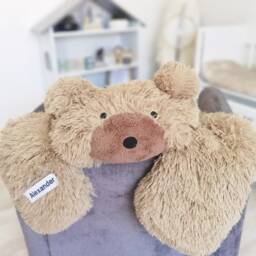 Personalized Fluffy Bear Rug - Woodland Nursery Decor, Adventure Animal For Boy Or Girl, Baby Shower Gift - thumbnail 2