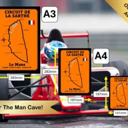 Le Mans Circuit Metal Wall Art F1, Motogp Racing Plaque - thumbnail 2