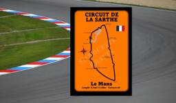 Le Mans Circuit Metal Wall Art F1, Motogp Racing Plaque - thumbnail 1