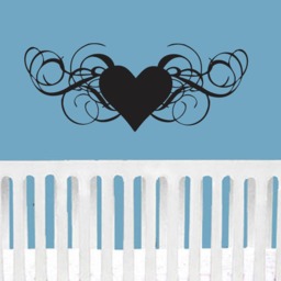Heart Headboard Decor Wall Decal Bedding Crib Master Bedroom Living Room Wedding Gift Custom Quote Love Bride Groom Husband Wife - thumbnail 2