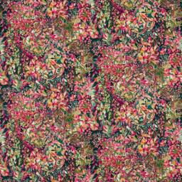 Square Scatter Cushion in Aubrey Forest & Raspberry Velvet - thumbnail 2