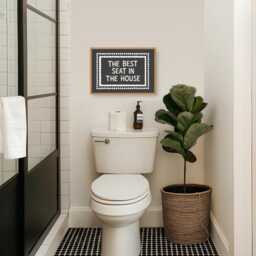 The Best Seat in House Print, Bathroom Prints, Quote Prints For Bathroom, Downstairs Loo, Funny Quotes Wall Art - thumbnail 2