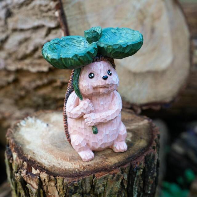 Cute Hedgehog Bird Feeder Garden Decoration, Unique Lovers Gifts, Resin Garden Statue Ornament Decor, Yard Decoration - image 1