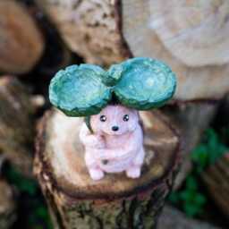 Cute Hedgehog Bird Feeder Garden Decoration, Unique Lovers Gifts, Resin Garden Statue Ornament Decor, Yard Decoration - thumbnail 3