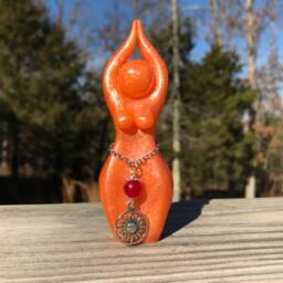 Sunna Story Goddess Statue - Sculpture, Sol, Sun Goddess, Fire Norse Goddess, Priestess