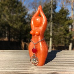 Sunna Story Goddess Statue - Sculpture, Sol, Sun Goddess, Fire Norse Goddess, Priestess - thumbnail 4