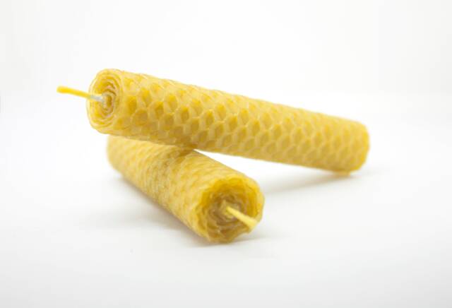 Organic Beeswax Candle Pure Beewax Honeycomb Hand-Rolled 100% Candles Natural Handmade - image 1
