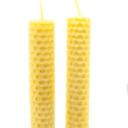 Organic Beeswax Candle Pure Beewax Honeycomb Hand-Rolled 100% Candles Natural Handmade - thumbnail 3