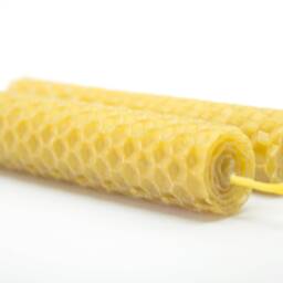 Organic Beeswax Candle Pure Beewax Honeycomb Hand-Rolled 100% Candles Natural Handmade - thumbnail 4