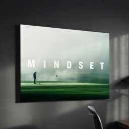Golf Mindset Quote Sports Motivational Inspirational Framed Canvas Wall Art Poster Print Home Office & Room Decor Golfer Gift Idea - thumbnail 1