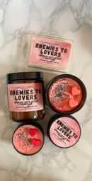 Enemies To Lovers Candle - Gift For Book Tropes Bookish Literary Bookworm Spicy Fantasy Romance - thumbnail 1