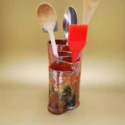 Ceramic Toothbrush Holder, Kitchen Utensil Holder - thumbnail 3