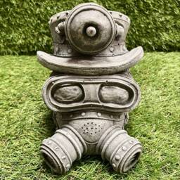Concrete Steampunk Mask Ornament Outdoor Garden Sculpture Frost Protected/Halloween D??cor - thumbnail 2