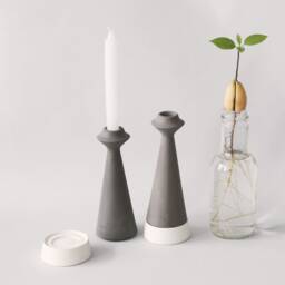 Shabbat Candlestick, Ceramic Candle Holder, Teal Decor, Ceramics & Pottery, Holders, Candles - thumbnail 3