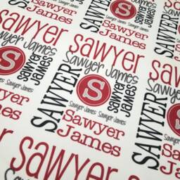Personalized Baby Blanket, Monogram Handmade Custom Name Swaddle Receiving Unique Shower Gift Newborn, Kids, For Her - thumbnail 4