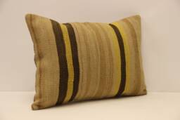 Throw Lumbar Kilim Pillow 14x20 in - 35x50 cm Boho Pillowcover Kilim Cushion Cover Tribal Pillow 4Bef-622 - thumbnail 1