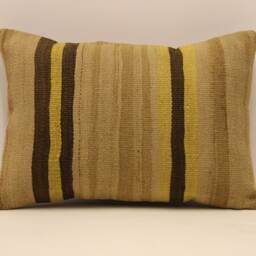 Throw Lumbar Kilim Pillow 14x20 in - 35x50 cm Boho Pillowcover Kilim Cushion Cover Tribal Pillow 4Bef-622 - thumbnail 2