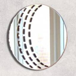 Cricket Ball Acrylic Mirror Personalized Engraved Decor - thumbnail 2