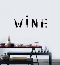 Wine Vinyl Wall Decal Bottles Bar Restaurant Decor Stickers Mural - #2777Di - thumbnail 1