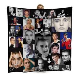 Sinead O'connor Celebrity Montage Fleece Throw Blanket - 150cm X Large Made in England - thumbnail 2