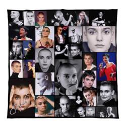 Sinead O'connor Celebrity Montage Fleece Throw Blanket - 150cm X Large Made in England - thumbnail 3