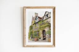 Old Bell Hotel Print Cotswolds England Travel Photography - thumbnail 1
