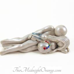 Rainbow Baby Sculpture - Pregnancy After Loss Gift By The Midnight Orange You Choose Wings - thumbnail 2
