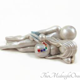 Rainbow Baby Sculpture - Pregnancy After Loss Gift By The Midnight Orange You Choose Wings - thumbnail 3