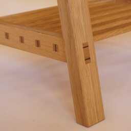 Handmade Solid Oak Bedside Table Custom Nightstand With Drawers - thumbnail 3