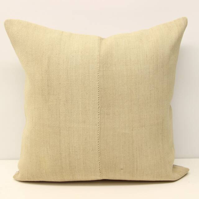 Vintage Kilim Pillow Cover 18x18, Handmade Turkish Wool Cushion - image 1