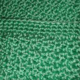 Hand Crochet Mint Peppermint Baby Blanket Or Knee Rug/Lapghan - thumbnail 3