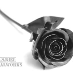 Metal Rose, Sweetheart Flower, Gift For Him, 11Th Anniversary, 6Th Anniversary Gift, 4Th - thumbnail 3