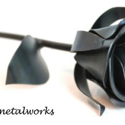 Metal Rose, Sweetheart Flower, Gift For Him, 11Th Anniversary, 6Th Anniversary Gift, 4Th - thumbnail 2