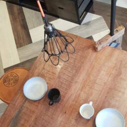 Raw Wood Lighting Lamp Vintage Loft Design Edison Original Indus Style - thumbnail 3