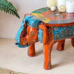 "Red Elephant Stool " - thumbnail 4