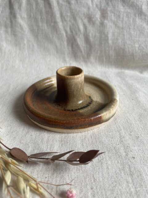 Sandstorm Candlestick Set, Handmade Ceramics, Red & Cream Candle Gift Homeware, Boho Home Decor, Stick Holder, Birthday - image 1