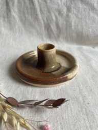 Sandstorm Candlestick Set, Handmade Ceramics, Red & Cream Candle Gift Homeware, Boho Home Decor, Stick Holder, Birthday