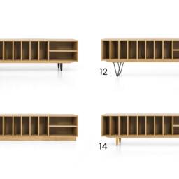Mid-Century Sideboard, Dresser, Commode, Credenza Made Of Oak Vaneer - Livlo D-S09 - thumbnail 2