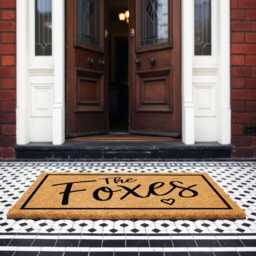 Custom Family Name Doormat - The Family Name Coir Welcome Personalized Swipe For More Designs Rug - thumbnail 2