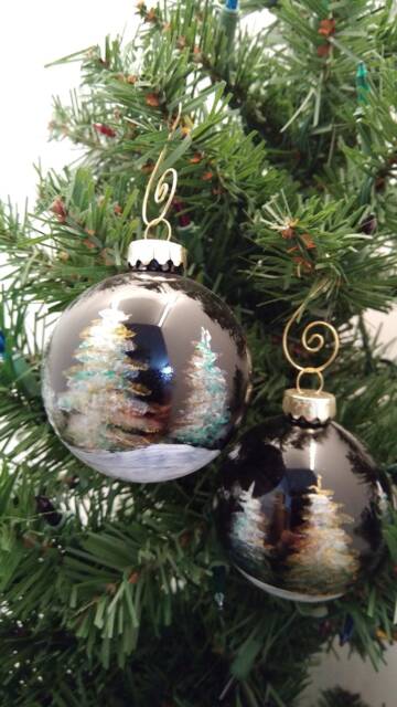 Forest Aglow Christmas Ornament