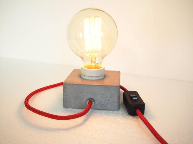 Concrete Lamp Block Q - image 1