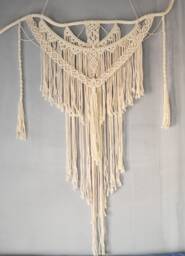Large Macrame Wall Hanging, Boho Home Decor, 60x40 Inches - thumbnail 1