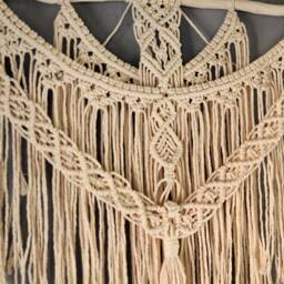 Large Macrame Wall Hanging, Boho Home Decor, 60x40 Inches - thumbnail 3