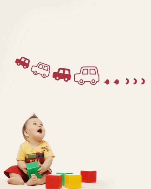 Kids Vinyl Wall Sticker Decal Art - Cars For Nursery Baby Kid Boy Room - image 1