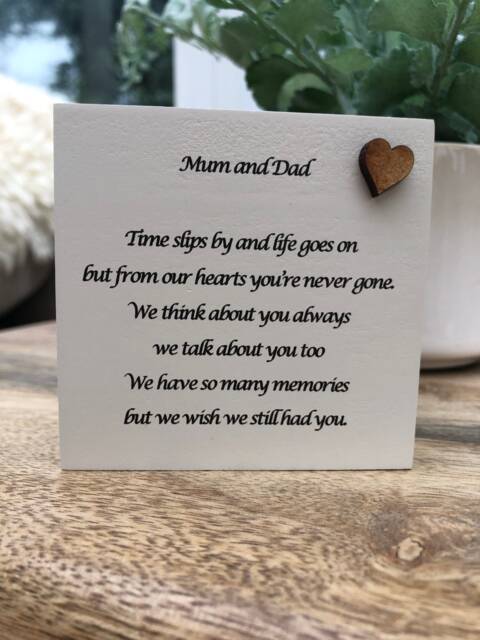 Personalised Candle in Memory Of Mum & Dad Daddy Father Or Any Loved One Mam Dad Grandad Husband Wife Etc Bereavement Sympathy Name - image 1