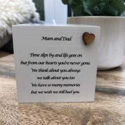 Personalised Candle in Memory Of Mum & Dad Daddy Father Or Any Loved One Mam Dad Grandad Husband Wife Etc Bereavement Sympathy Name - thumbnail 3